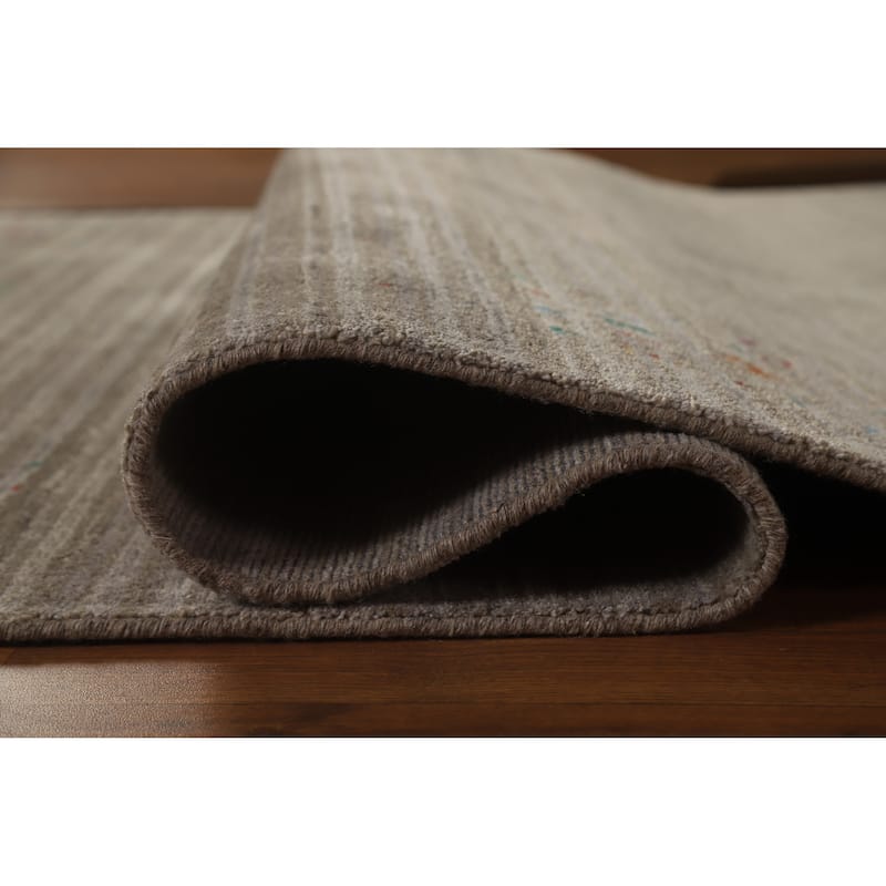 Hand Knotted Oriental 100% Wool Carpet Tribal Tribal Multi-Colored Gabbeh Area Rug - 8' 2'' X 5' 1''