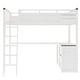 preview thumbnail 10 of 11, Queen Size Loft Bed with Desk, Charging Station, Shelf & a Storage Box