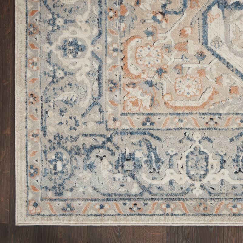 Malta Vintage Bordered Area Rug
