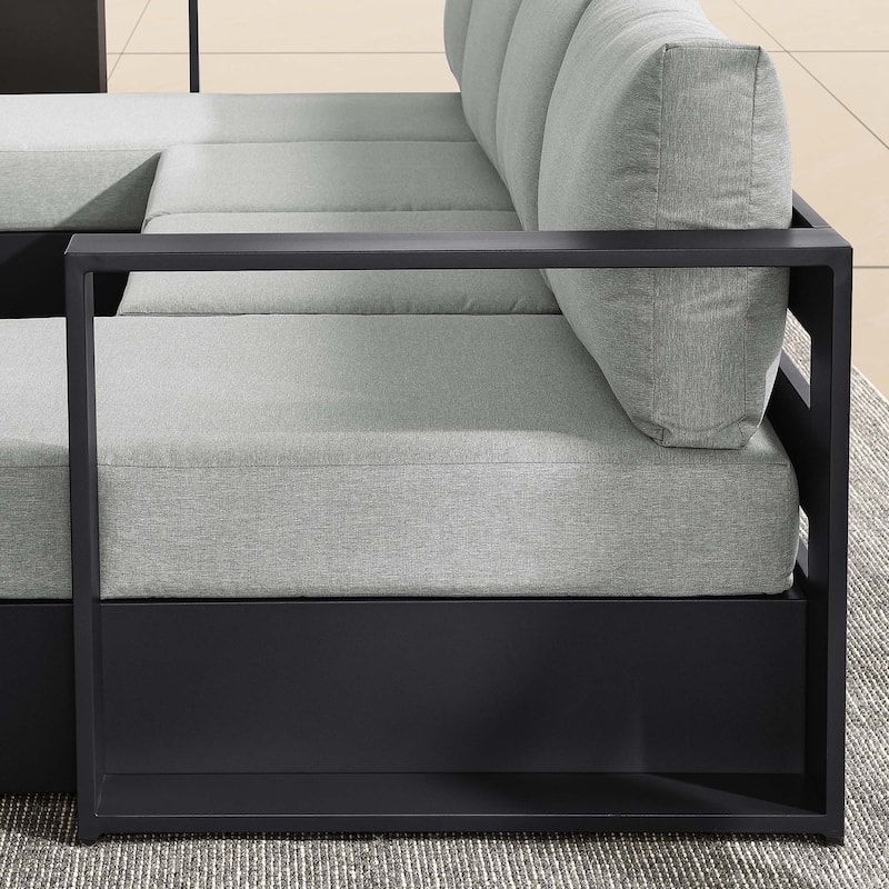 Tahoe Patio Aluminum 4-Piece Sectional Sofa Set