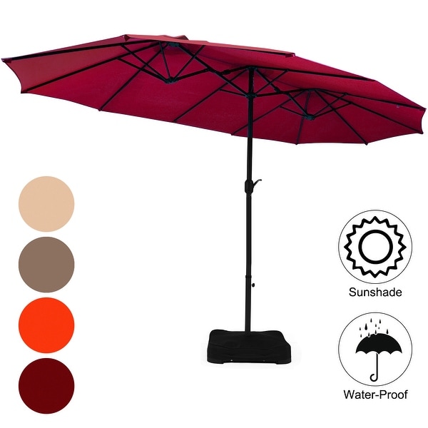 Costway 15 Ft Patio Double Sided Umbrella Outdoor Market Umbrella. Opens flyout.