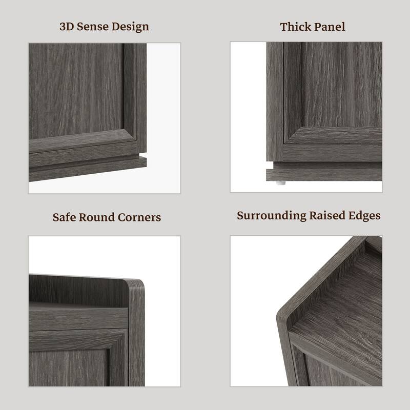 Multifunctional Minimalist Side Cabinet with 3D Design