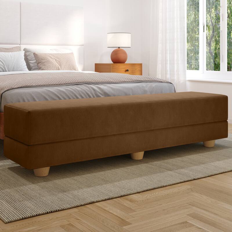 Jaxx Camden Convertible Bed Bench / Fold-Out Twin Guest Bed - Coffee
