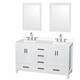 Option White, Chrome Trim, White Quartz Top