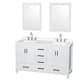 Option White, Chrome Trim, White Quartz Top