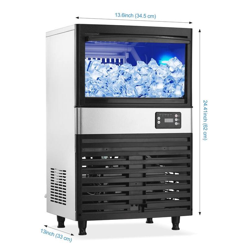 Commercial Ice Maker Machine, 130Lbs/24H
