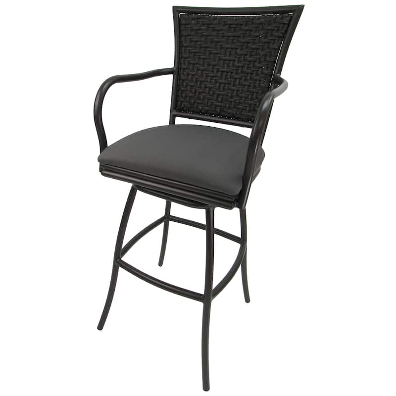 Outdoor/Indoor Metal Pub Set - Erin 30" Swivel Bar Stools - 30" Seat Bar Height
