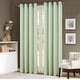 preview thumbnail 2 of 23, Bexley Foil Print Leaves Window Curtain Sage