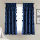 Silver Orchid Turpin Single Window Curtain Panel - 54"W x 63"L - Navy