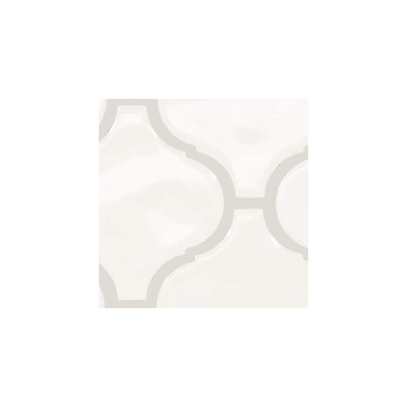 Daltile Mesmerist 3" x 3" Ceramic Arabesque Mosaic Tile (Set of 10)