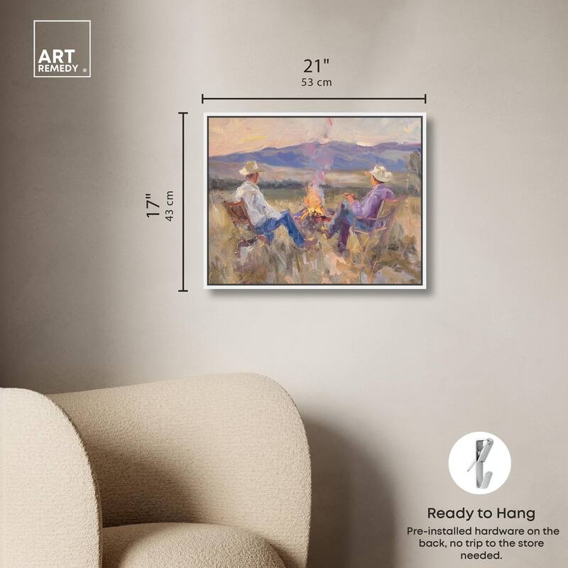 High Plains Camp Canvas by Art Remedy