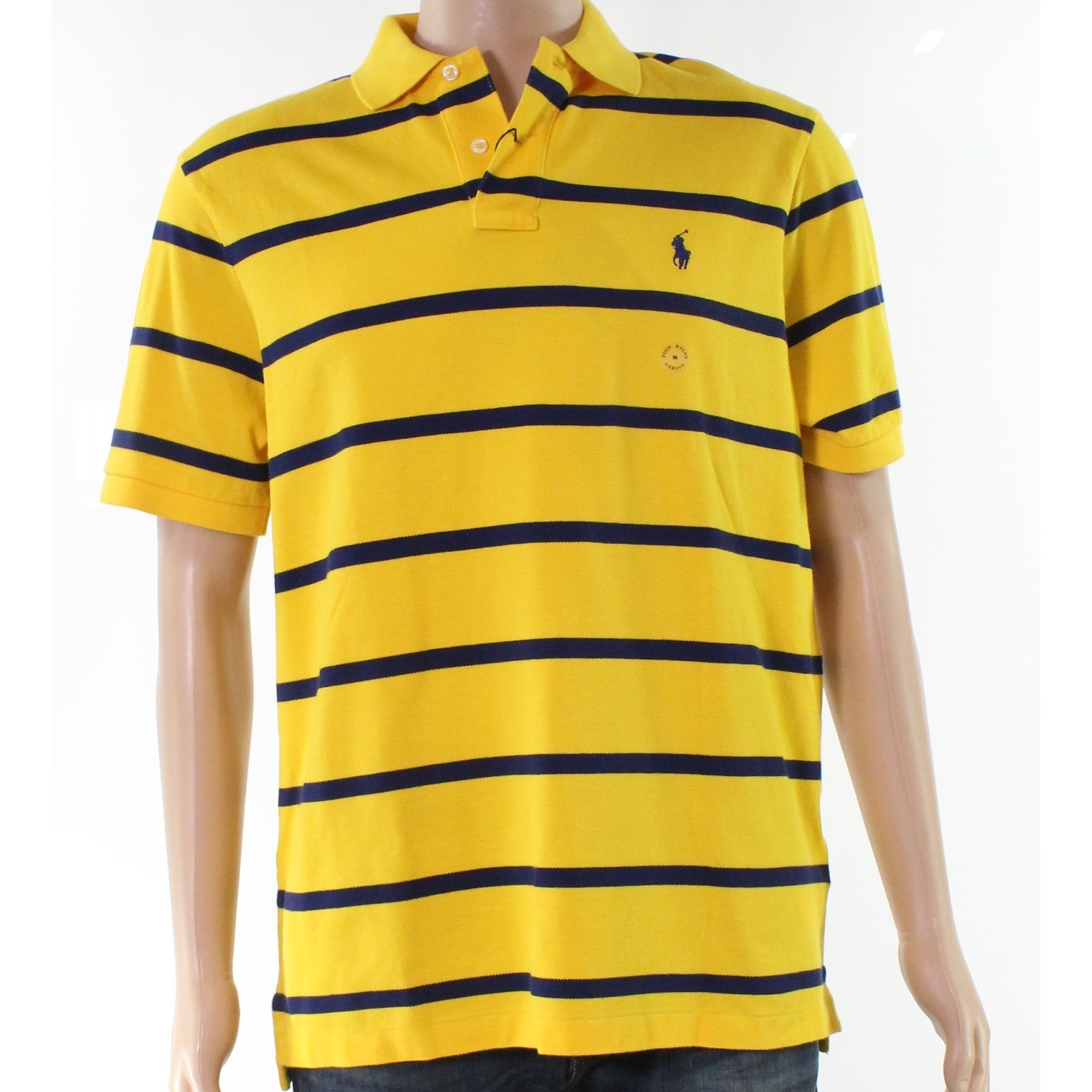 ralph lauren yellow striped shirt