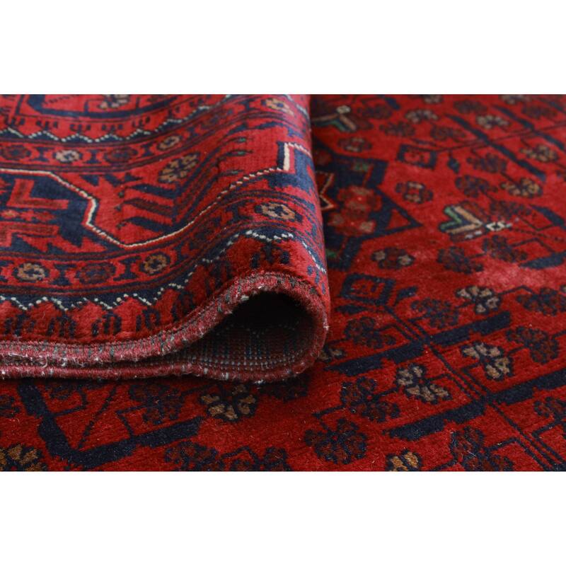 Khamyab Levi Red/Navy Rug - 3'4" x 4'11"