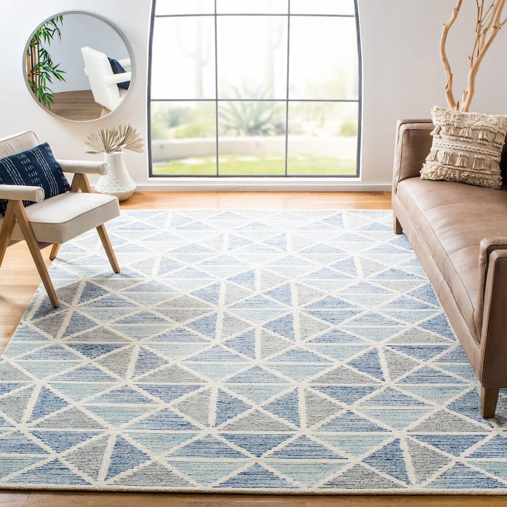 SAFAVIEH Handmade Abstract Bedrije Modern Wool Rug