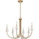 preview thumbnail 3 of 7, Remy 6-Light Bronze Gold Chandelier