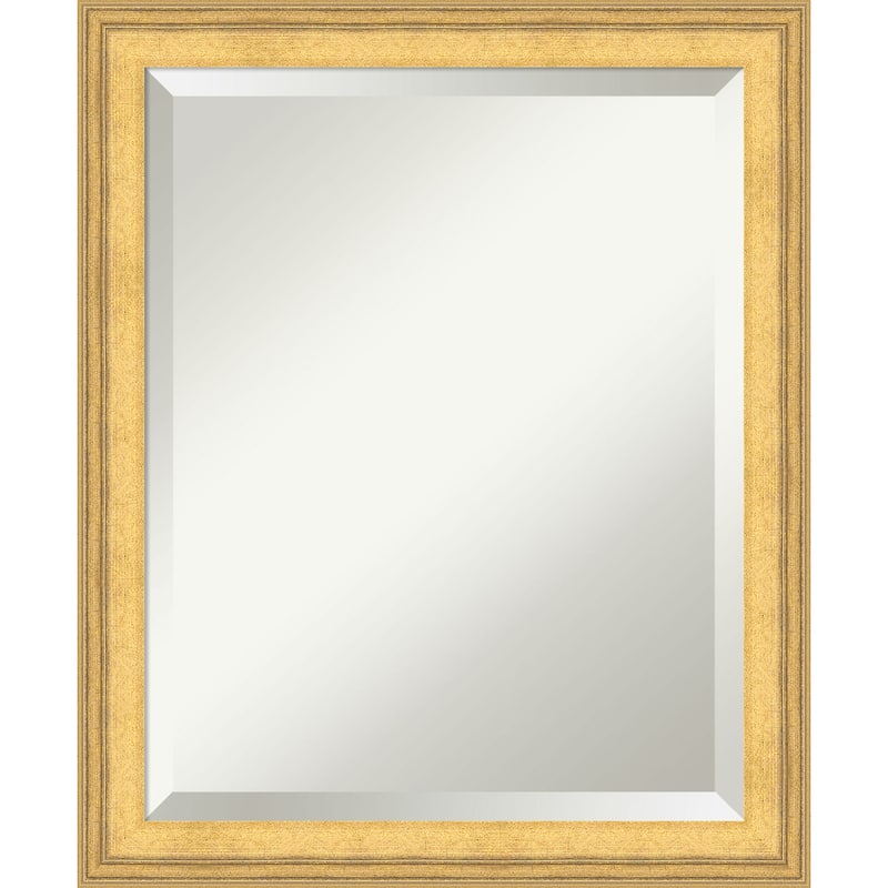 Owen Gold Beveled Wood Framed Wall Mirror - Owen Gold