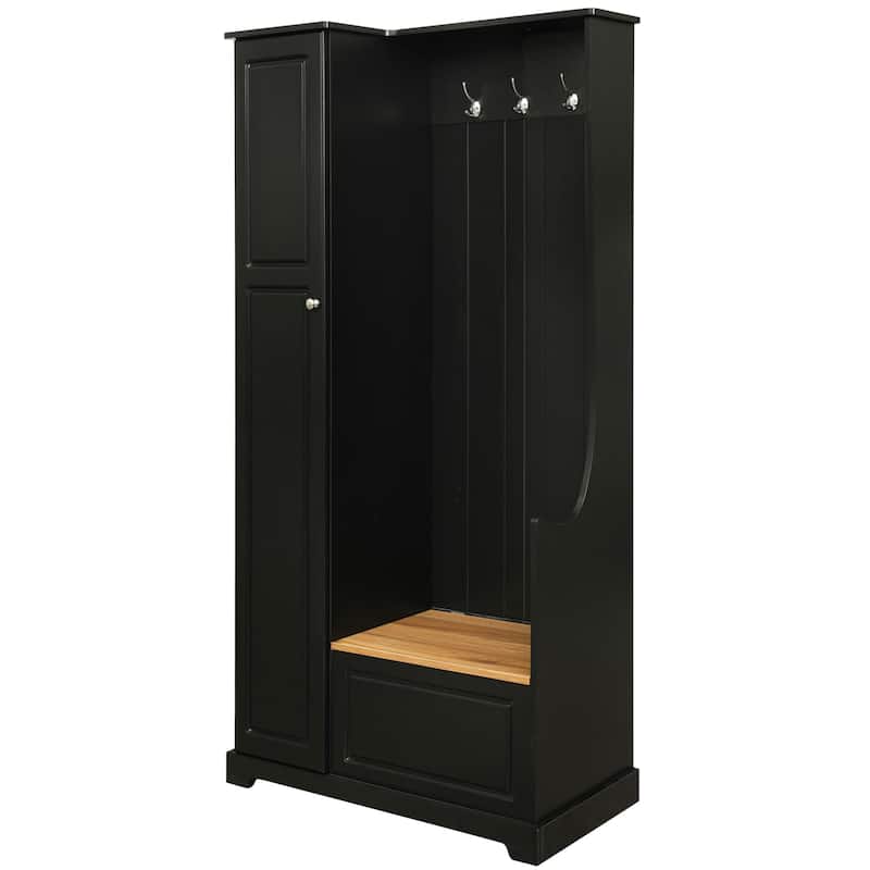 Minimalist Hallway Shoe Cabinet with Adjustable Shelves - N/A