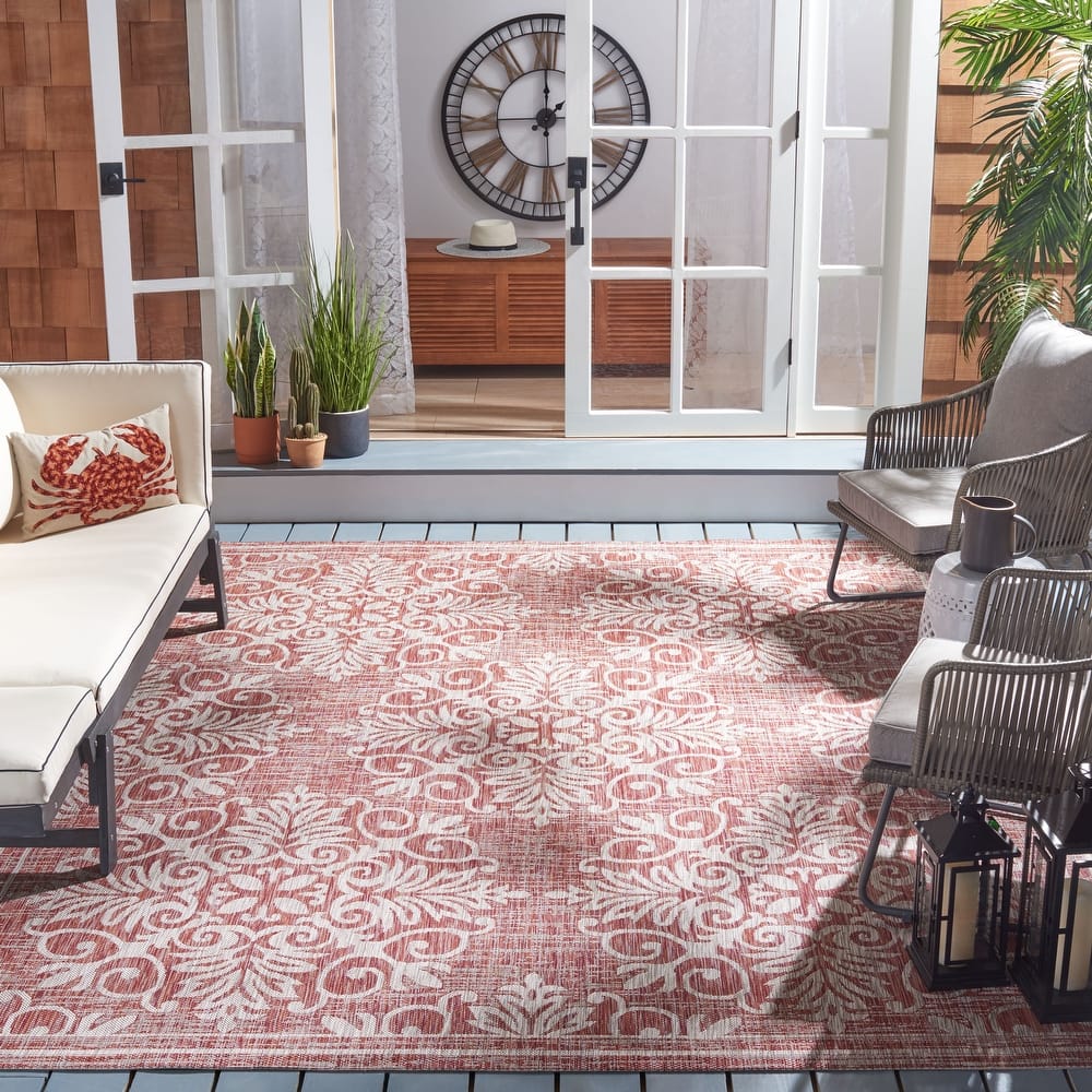 SAFAVIEH Courtyard Fannie Indoor/ Outdoor Waterproof Patio Backyard Rug