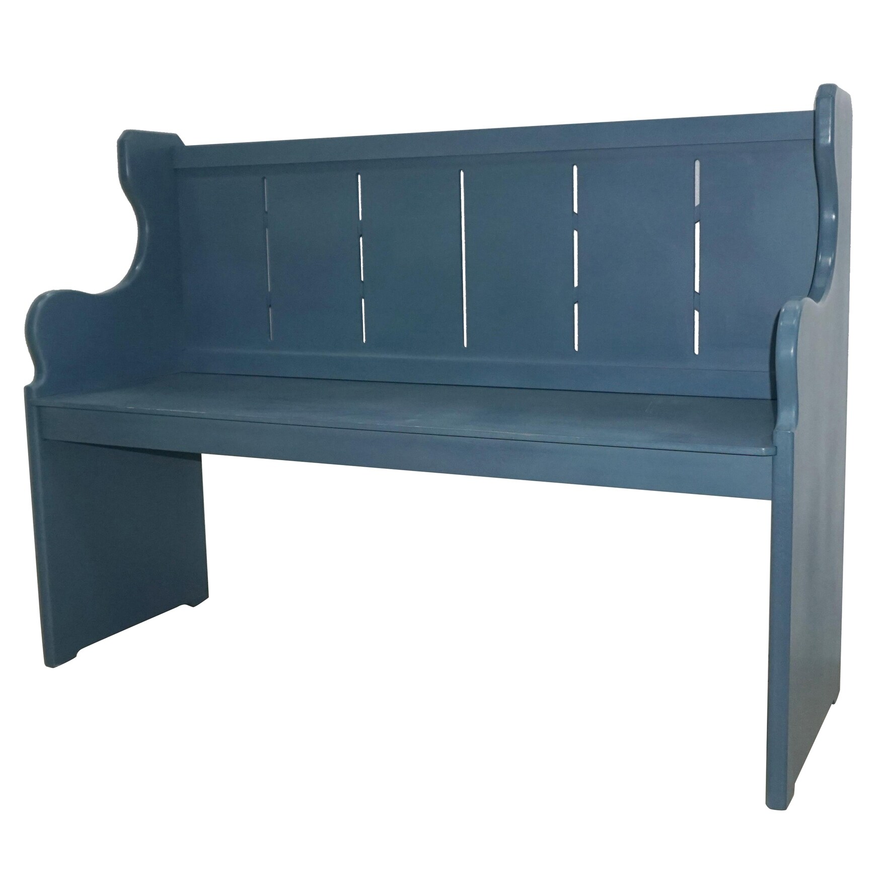 Savannah Blue Wooden Church Bench Overstock 31722373