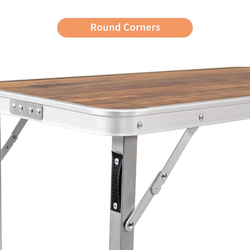 Lightweight Folding Table for Indoor Outdoor Parties and Exhibits