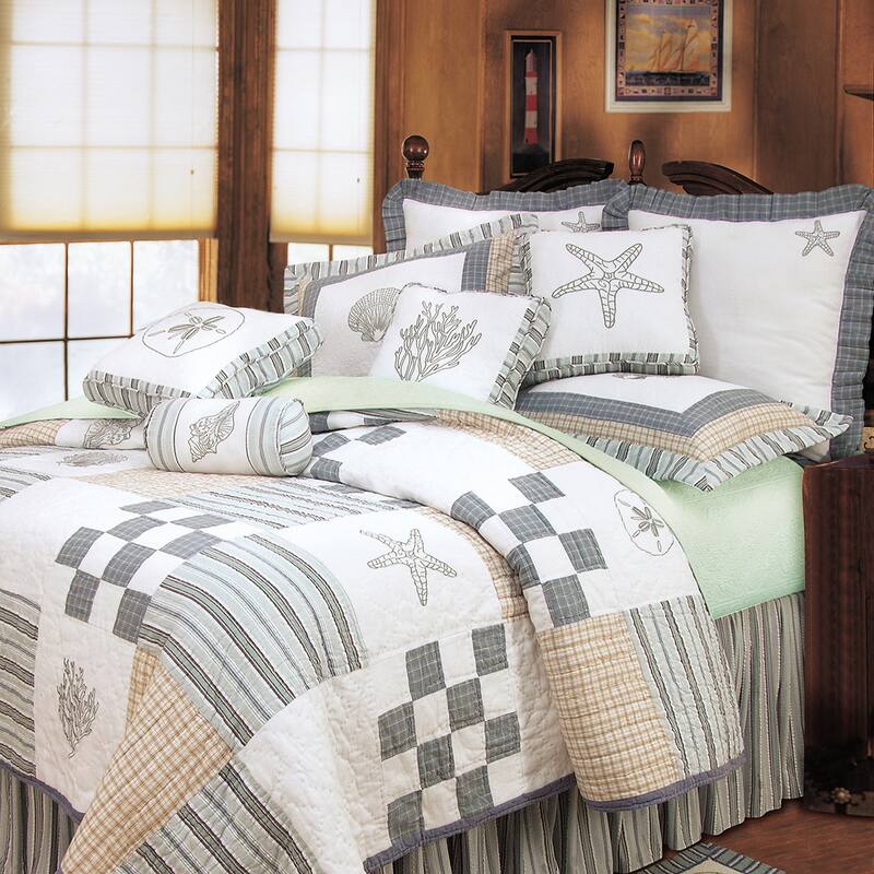 Hightide Shells Bedding Collection - 1 Piece - Twin - White