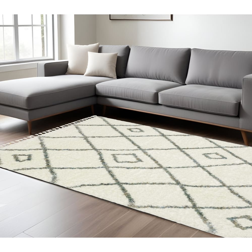HomeRootsDiamond Casual Runner Area Rug