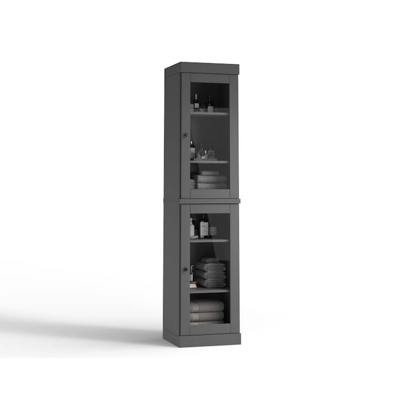 100% Solid Wood 16.5" Bathroom Cabinet with Optional Doors by Palace Imports