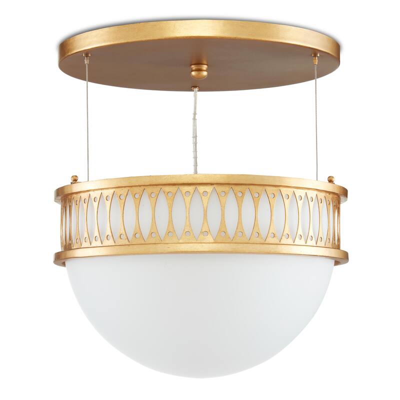 Currey & Company Lola Gold Pendant - 11"h x 16.25"dia