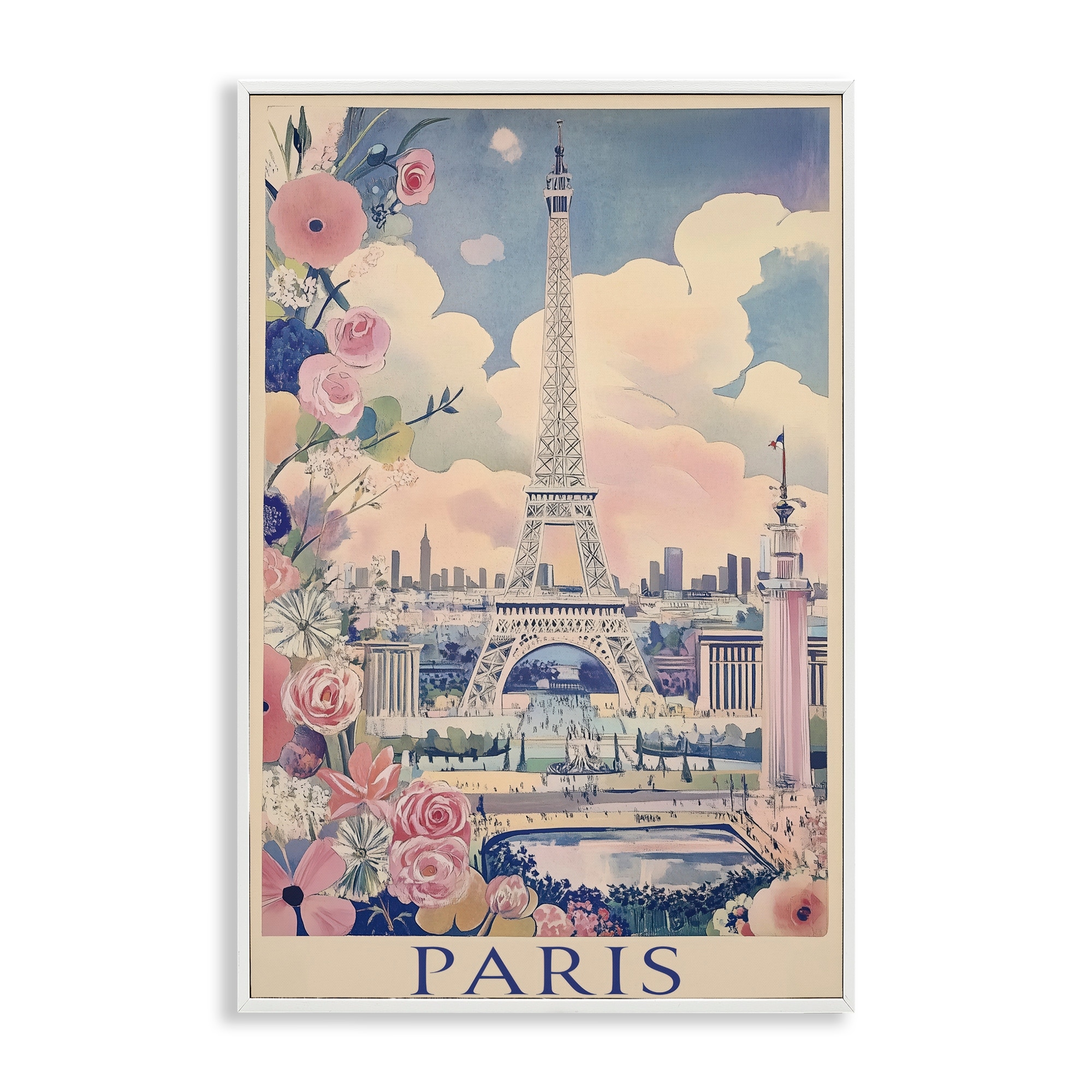 Stupell Vintage Spring In Paris Framed Giclee Art Design By Annabelle Hall