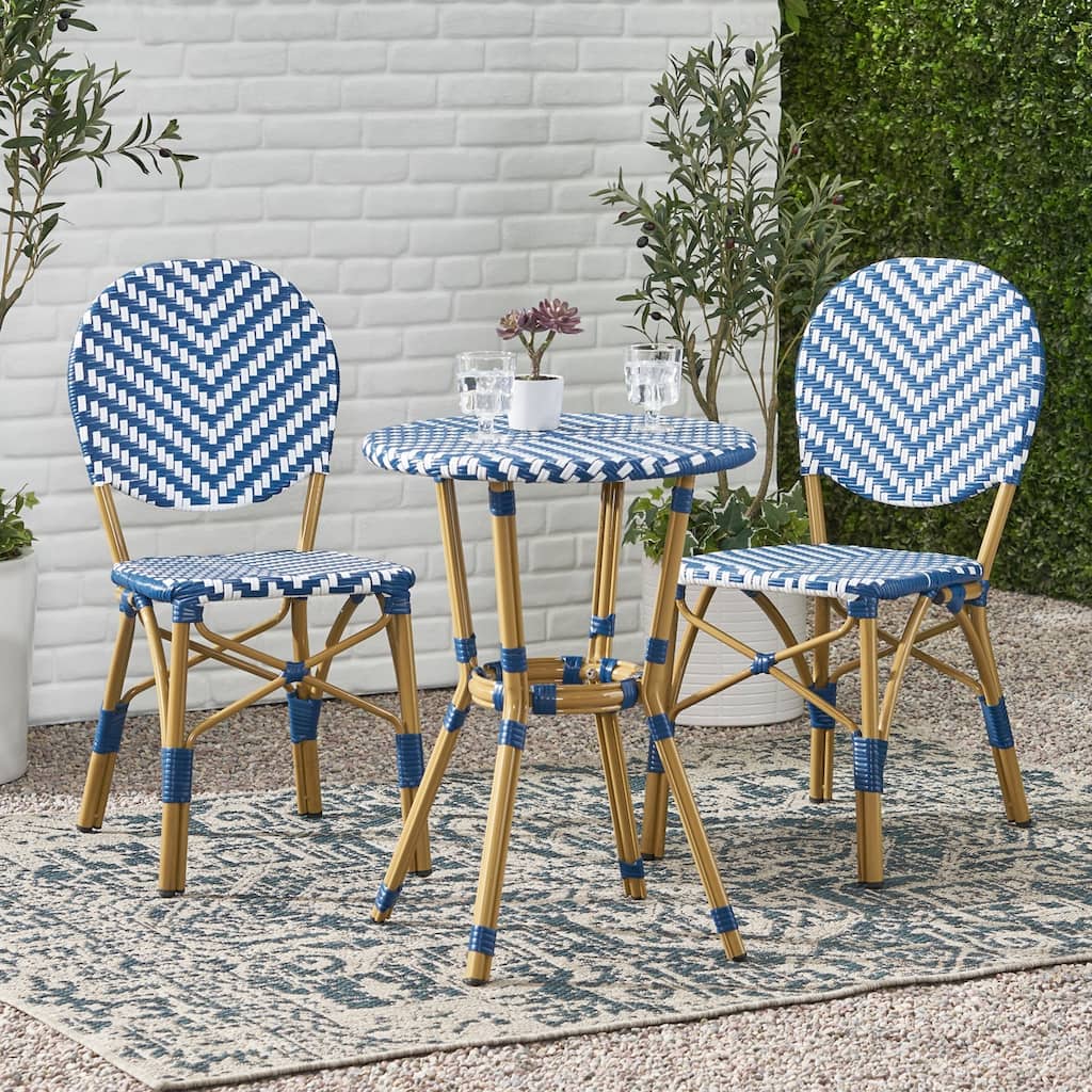 Outdoor Aluminum Bistro Set with Sophisticated Design