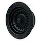 preview thumbnail 2 of 5, SinkSense Matte Black Kitchen Sink Disposal Flange Drain with Stopper