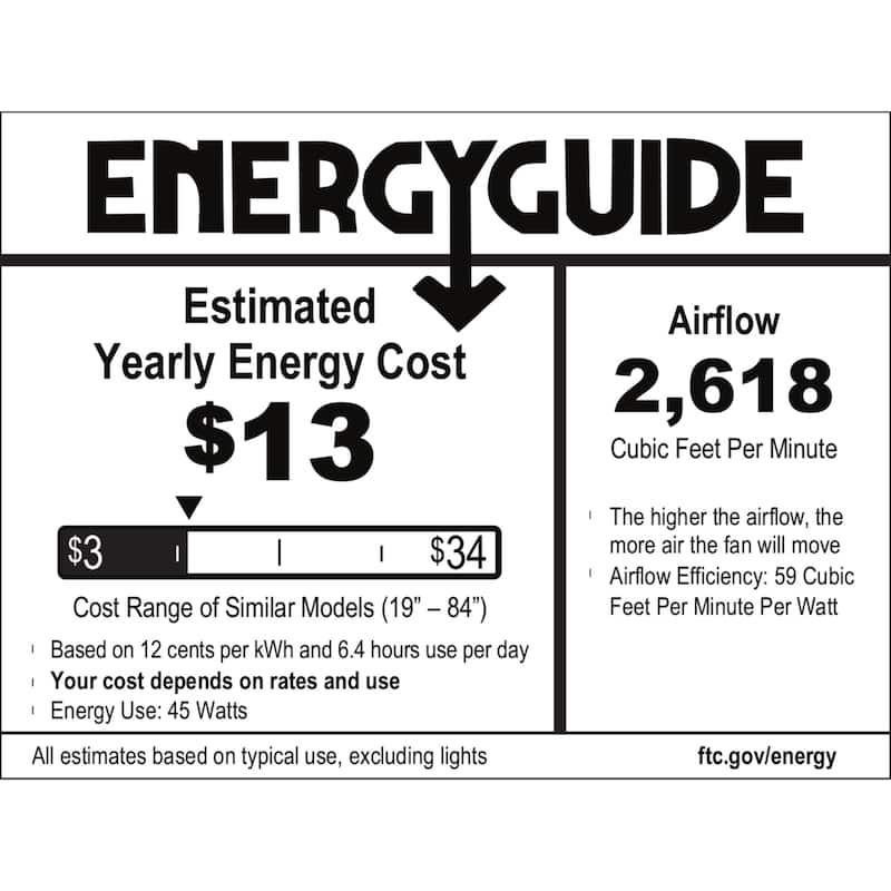 Hunter 52" Avia Ceiling Fan with LED Light and Handheld Remote