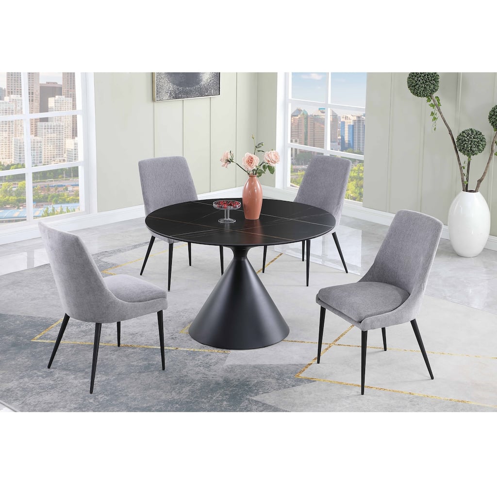 Somette Delphie Ceramic Top Dining Table
