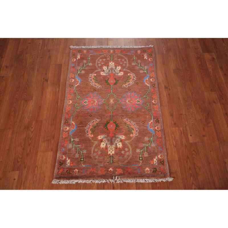 Kazak Oriental Foyer Rug Handmade Traditional Wool Carpet - 2'0" x 3'0"