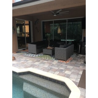 Puerta Outdoor 13-piece Wicker Patio Set with Cushions by Christopher Knight Home