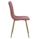 preview thumbnail 49 of 52, Carson Carrington Upholstered Dining Chair Golden Leg (Set of 4)