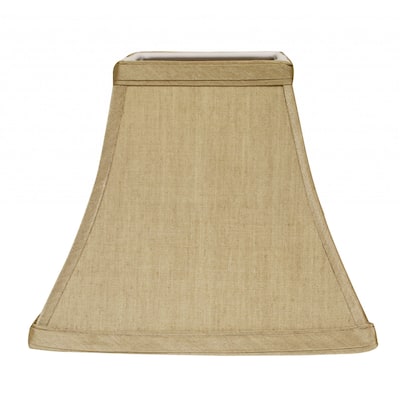 HomeRoots Tan No Slub Innsbruck Square Lamp Shade - 8