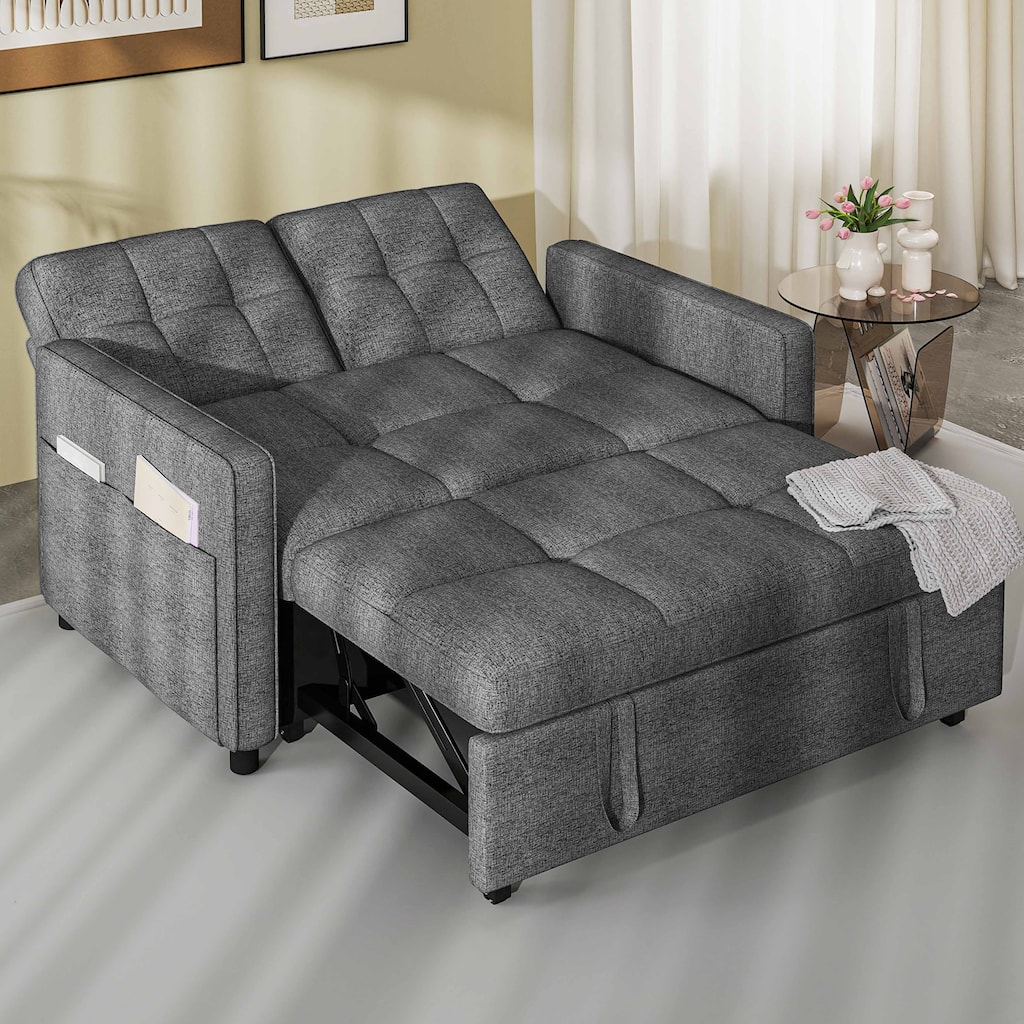 Moasis 3 IN 1 Sleeper Sofa Bed, Pull Out Chair Sofa