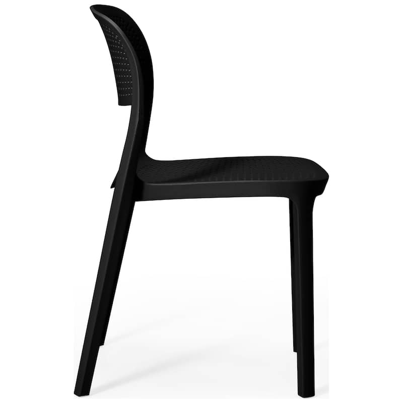 Frond and Form Outdoor Stacking Dining Side Chair (Set of 2)