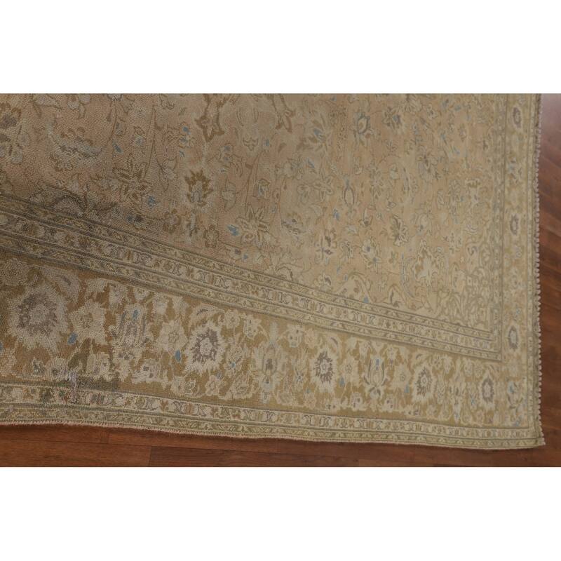 Najafabad Persian Vintage Rug Handmade Wool Carpet - 7'5"x 10'5"