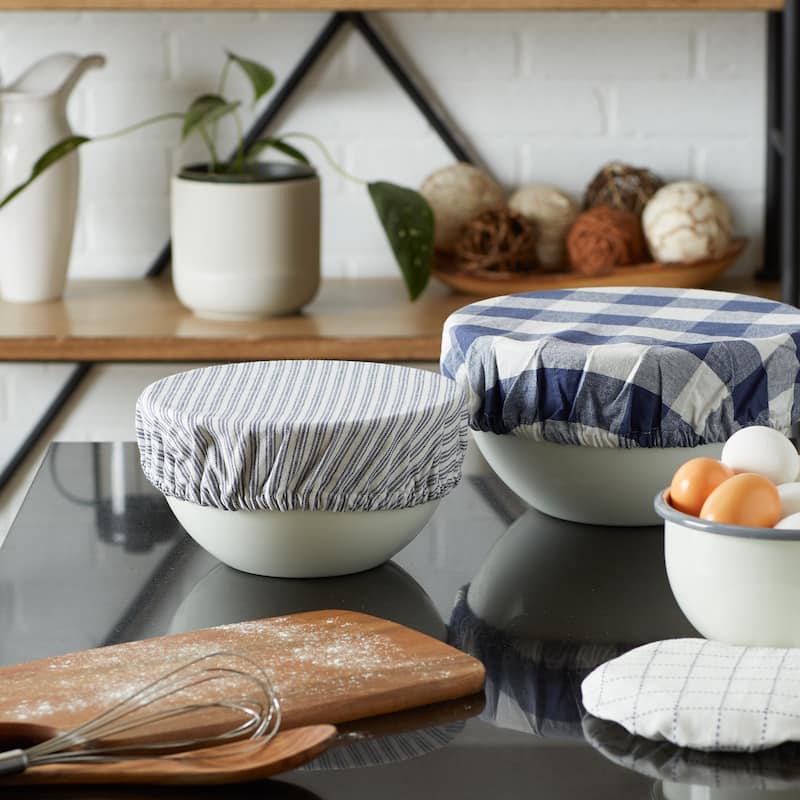 DII Asst Stone Farmhouse Woven Dish Cover (Set of 3)