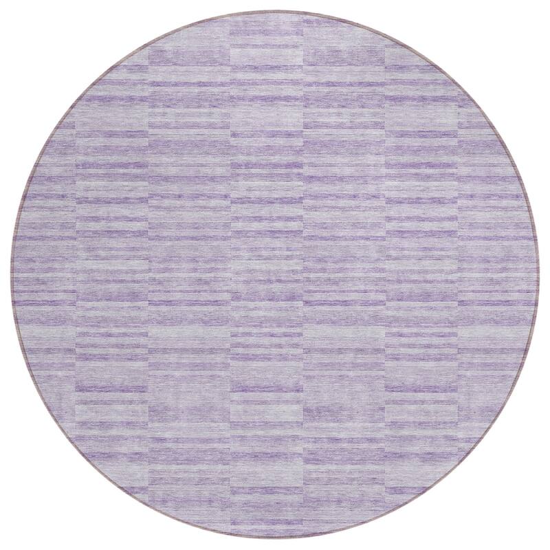 HomeRoots Striped Transitional Rectangle Outdoor Rug