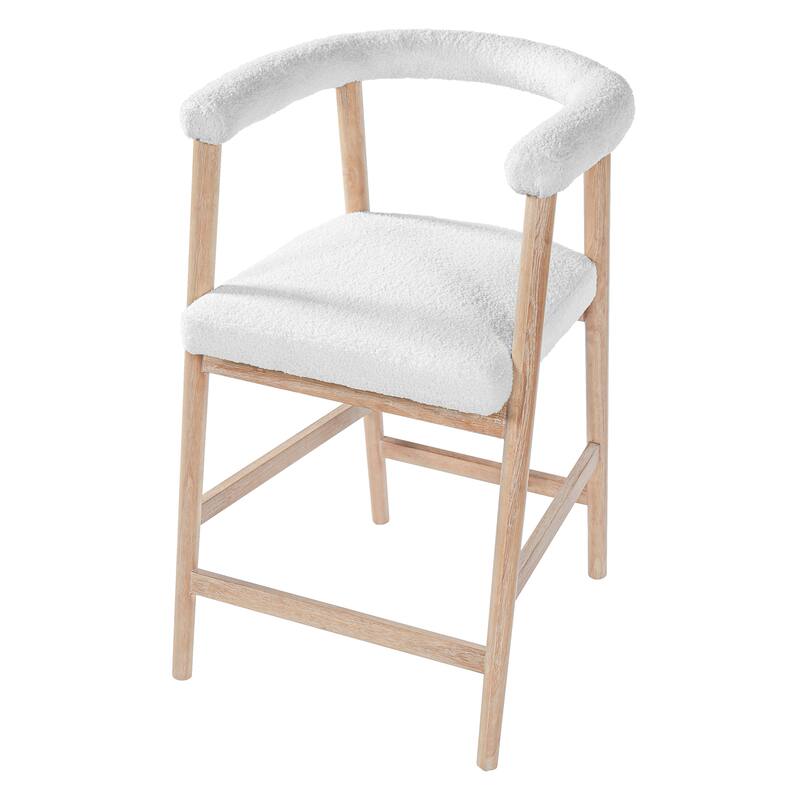 Christopher Knight Home - Modern Wooden Bar Stools with Back - Set of 2