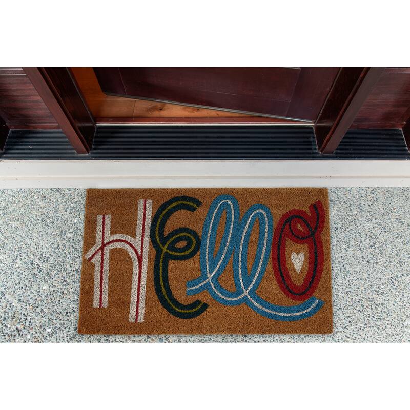Hello Art Doormat