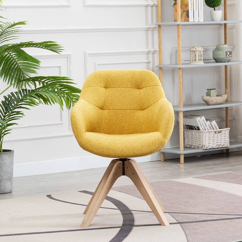 Modern Home Office Swivel Desk Chair Fabric Accent Chair