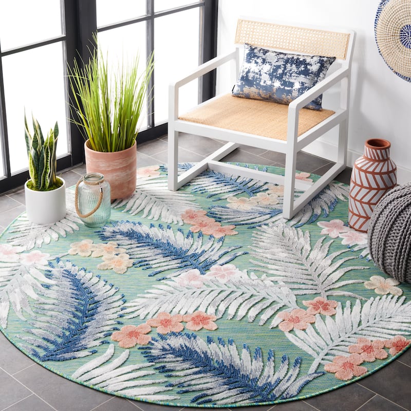SAFAVIEH Cabana Mintje Indoor/ Outdoor Waterproof Transitional Rug