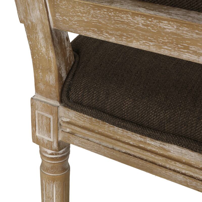 Dining Chairs with Upholstered Backrest, Fluted Legs, Set of 2