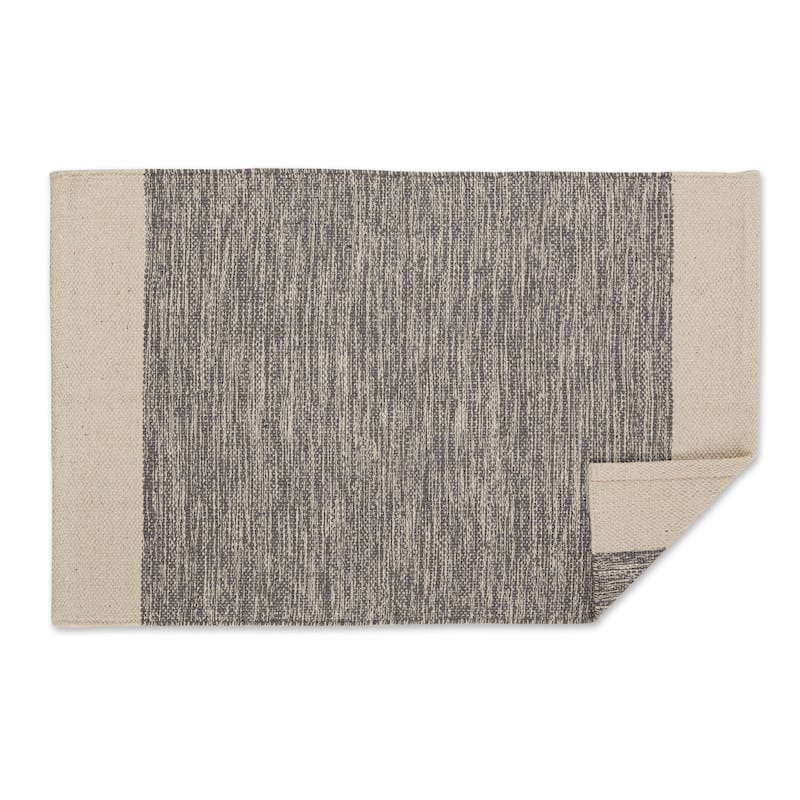 DII Stone Dobby Stripe Hand-Loomed Rug 2ft 6inx6 Ft - 36.0 In. L X 24.0 In. W X 0.2 In. H