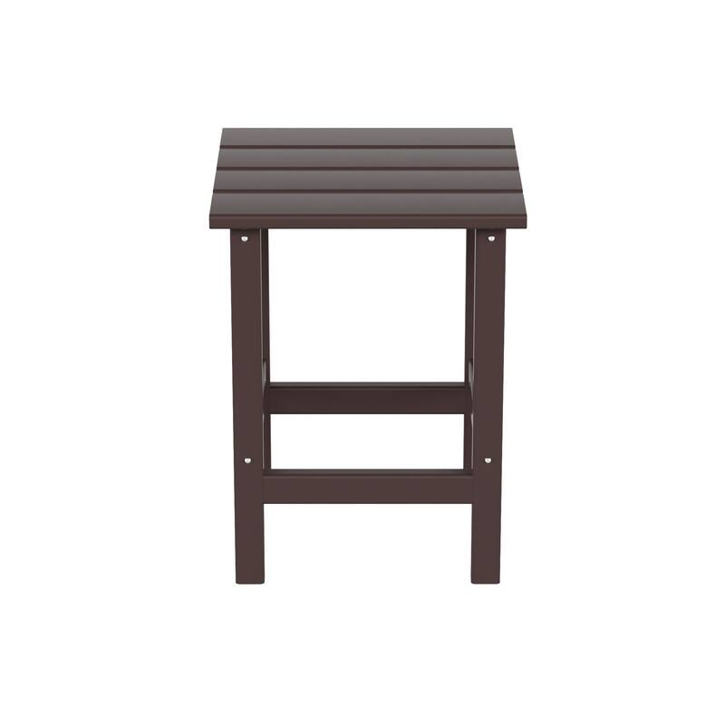 Laguna HDPE Eco-Friendly Outdoor Square Patio Side Table