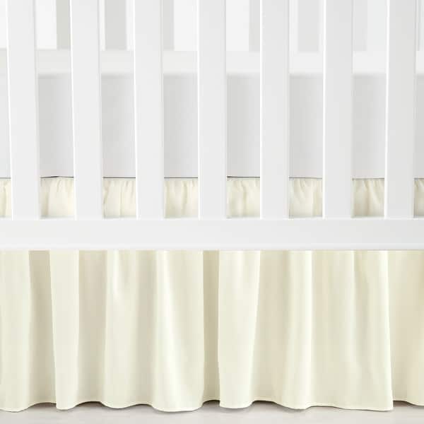 slide 2 of 15, Lush Decor Ruffle Crib Skirt Single - 52" x 28"